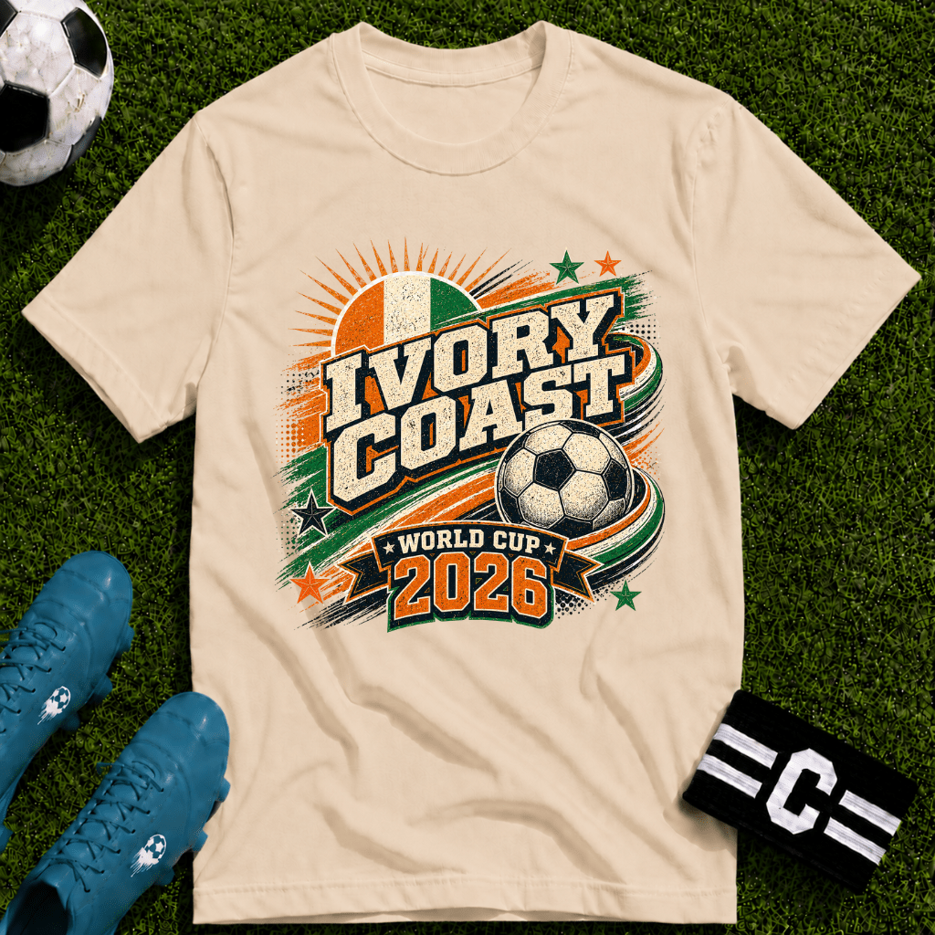 Ivory Coast 2026 World Cup Retro T-Shirt - soccer fan t-shirt | GoalRush Studio