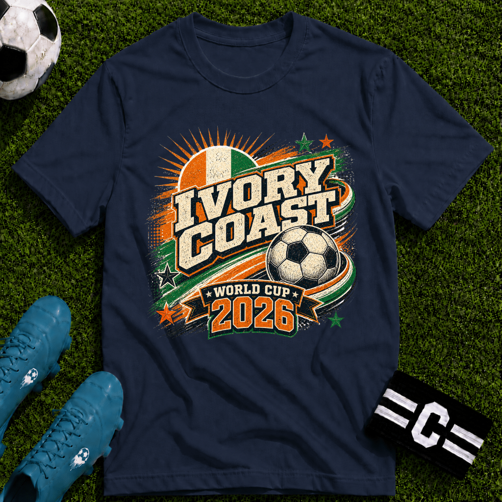 Ivory Coast 2026 World Cup Retro T-Shirt - soccer fan t-shirt | GoalRush Studio