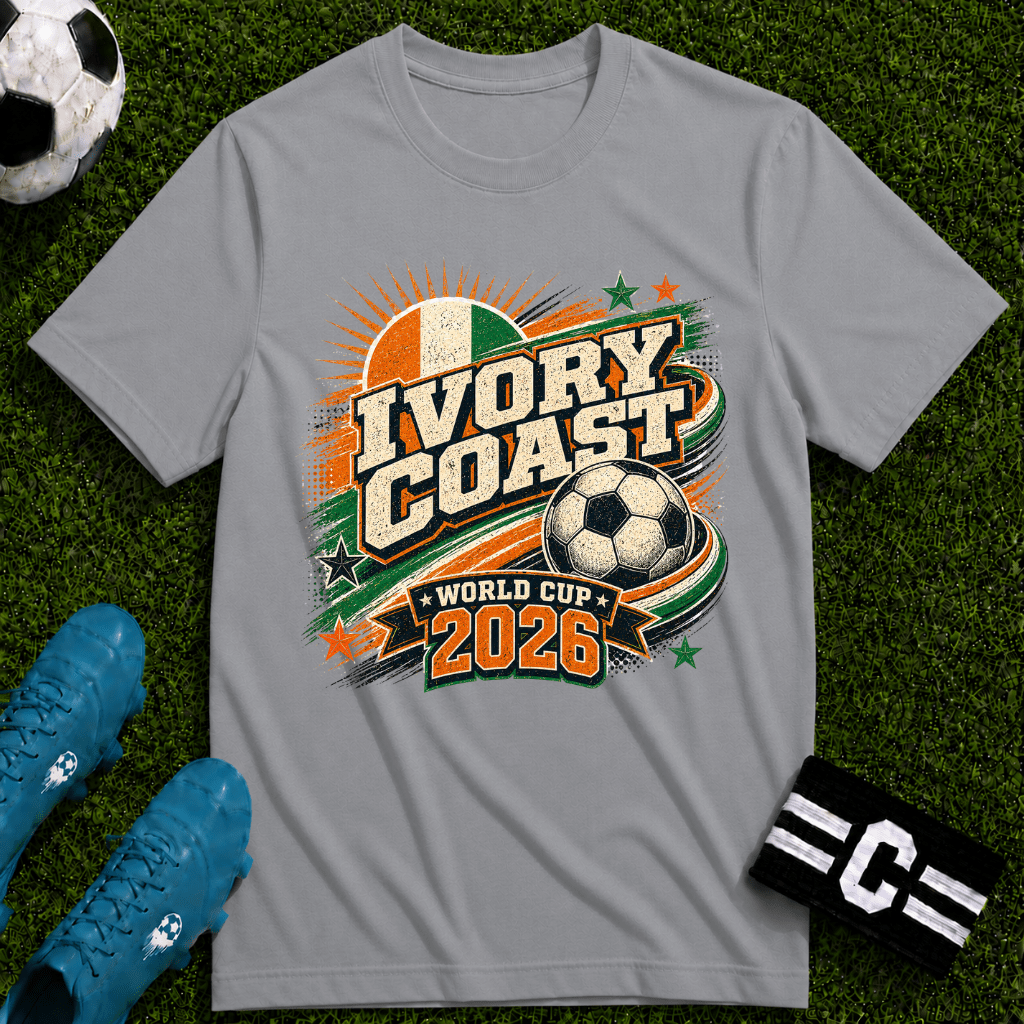 Ivory Coast 2026 World Cup Retro T-Shirt - soccer fan t-shirt | GoalRush Studio