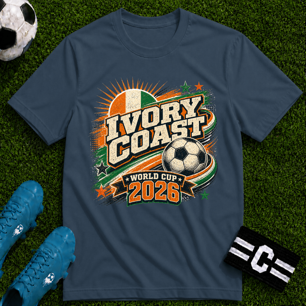 Ivory Coast 2026 World Cup Retro T-Shirt - soccer fan t-shirt | GoalRush Studio