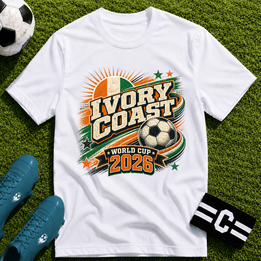 Ivory Coast 2026 World Cup Retro T-Shirt - soccer fan t-shirt | GoalRush Studio