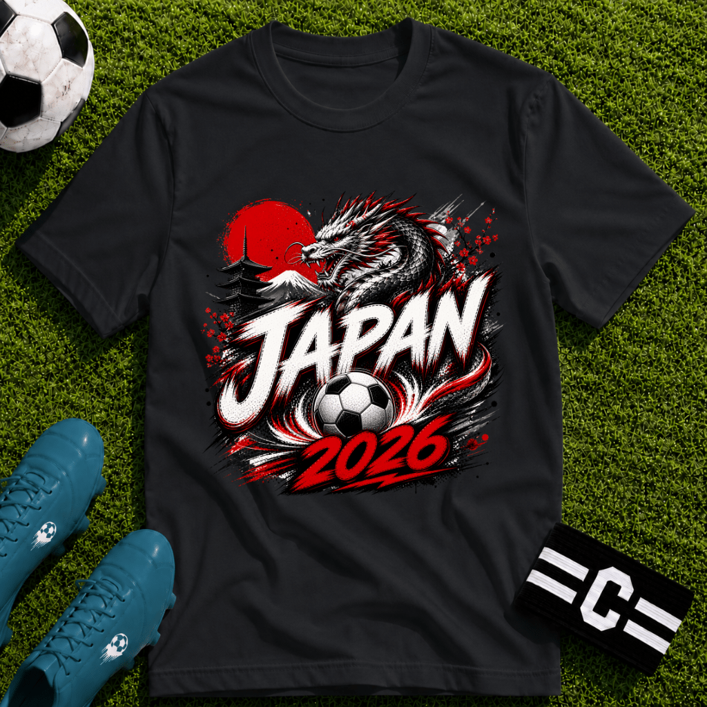 Japan 2026 World Cup Graphic T-Shirt - soccer fan t-shirt | GoalRush Studio