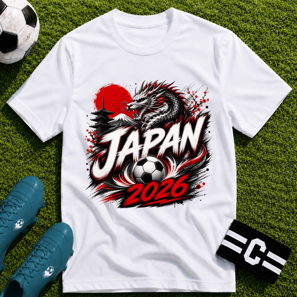 Japan 2026 World Cup Graphic T-Shirt - soccer fan t-shirt | GoalRush Studio