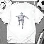 Juggling Detailed Ink Sketch T-Shirt - soccer fan t-shirt | GoalRush Studio