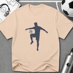 Juggling Soccer Ball Flat Vector Silhouette T-Shirt - soccer fan t-shirt | GoalRush Studio