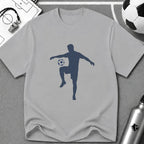 Juggling Soccer Ball Flat Vector Silhouette T-Shirt - soccer fan t-shirt | GoalRush Studio