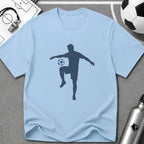 Juggling Soccer Ball Flat Vector Silhouette T-Shirt - soccer fan t-shirt | GoalRush Studio