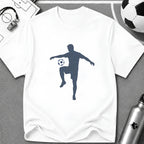 Juggling Soccer Ball Flat Vector Silhouette T-Shirt - soccer fan t-shirt | GoalRush Studio