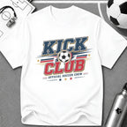 Kick Club Official Soccer Crew T-Shirt - soccer fan t-shirt | GoalRush Studio