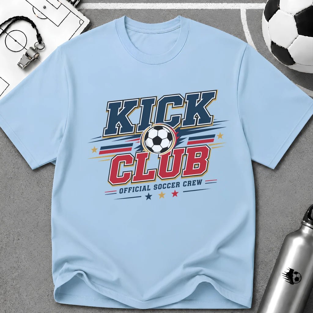 Kick Club Official Soccer Crew T-Shirt - soccer fan t-shirt | GoalRush Studio