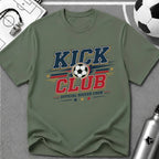 Kick Club Official Soccer Crew T-Shirt - soccer fan t-shirt | GoalRush Studio