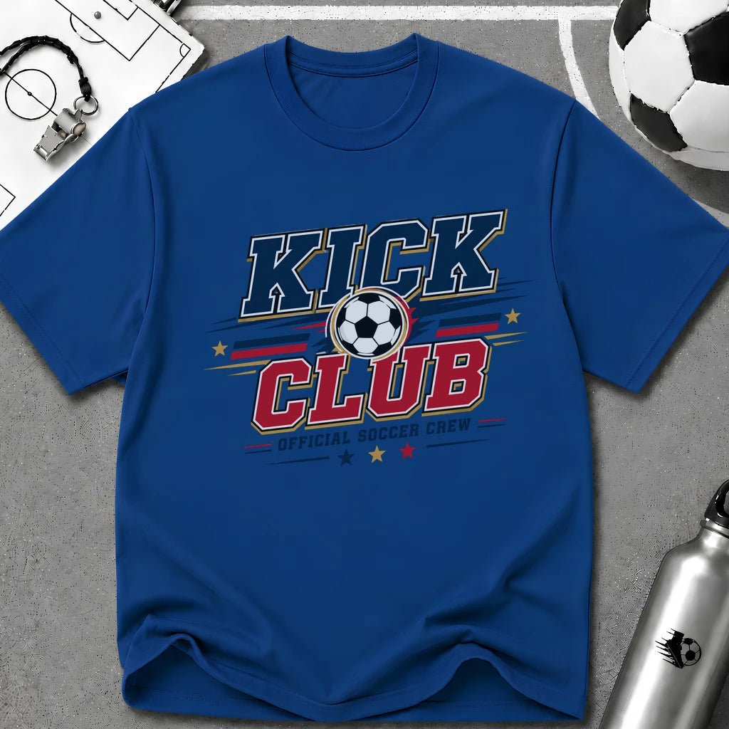 Kick Club Official Soccer Crew T-Shirt - soccer fan t-shirt | GoalRush Studio