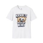 Kickin' It With My Kid Soccer T-Shirt - soccer fan t-shirt | GoalRush Studio