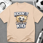 Kickin' It With My Kid Soccer T-Shirt - soccer fan t-shirt | GoalRush Studio