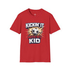 Kickin' It With My Kid Soccer T-Shirt - soccer fan t-shirt | GoalRush Studio
