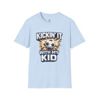 Kickin' It With My Kid Soccer T-Shirt - soccer fan t-shirt | GoalRush Studio