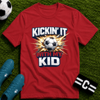 Kickin' It With My Kid Soccer T-Shirt - soccer fan t-shirt | GoalRush Studio
