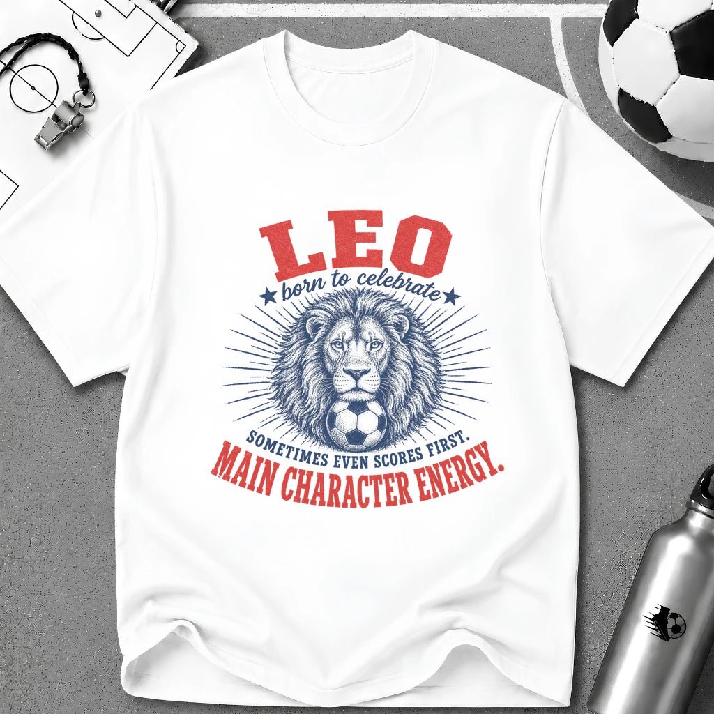 LEO - Born to Celebrate T-Shirt - soccer fan t-shirt | GoalRush Studio