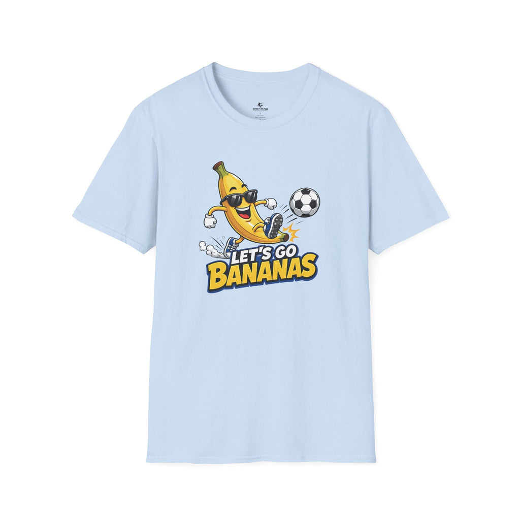 Let's Go Bananas Funny Soccer T-Shirt - soccer fan t-shirt | GoalRush Studio