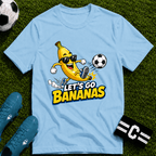 Let's Go Bananas Funny Soccer T-Shirt - soccer fan t-shirt | GoalRush Studio