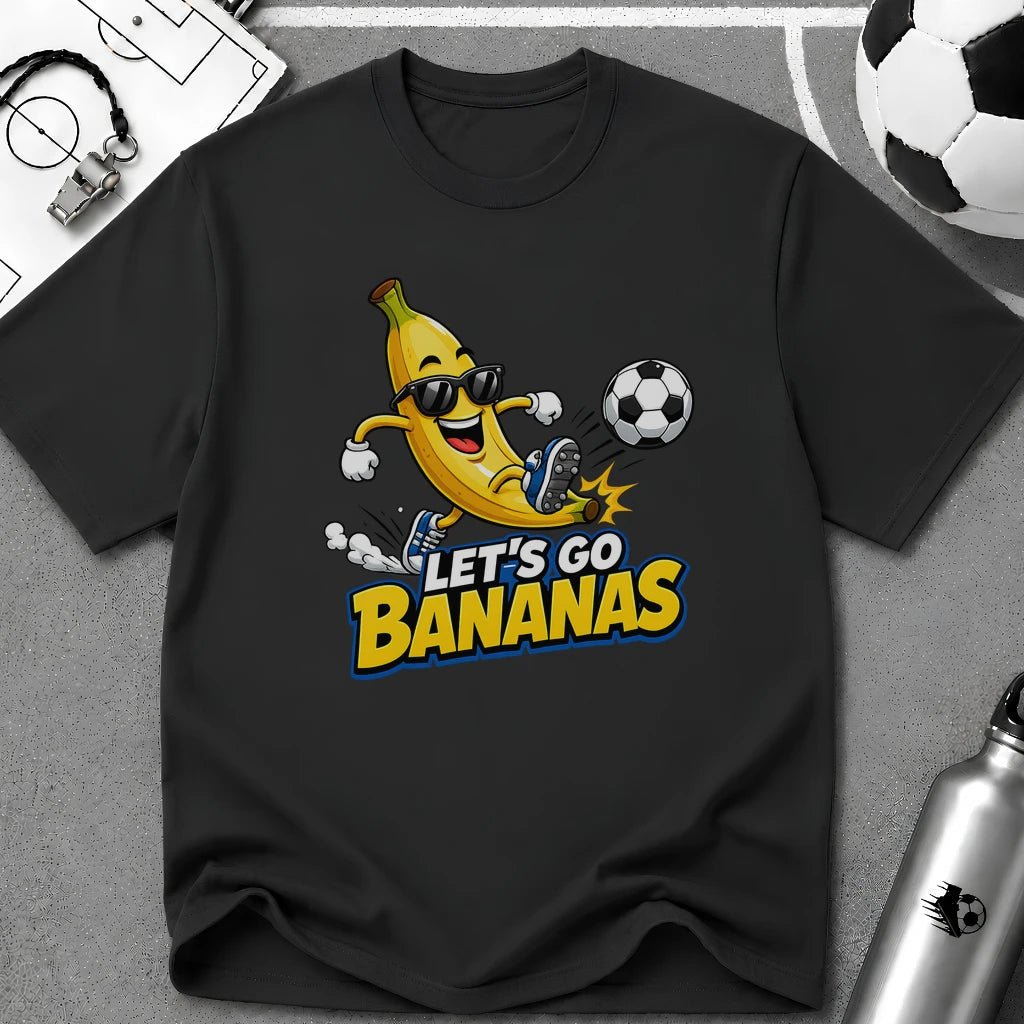 Let's Go Bananas Funny Soccer T-Shirt - soccer fan t-shirt | GoalRush Studio