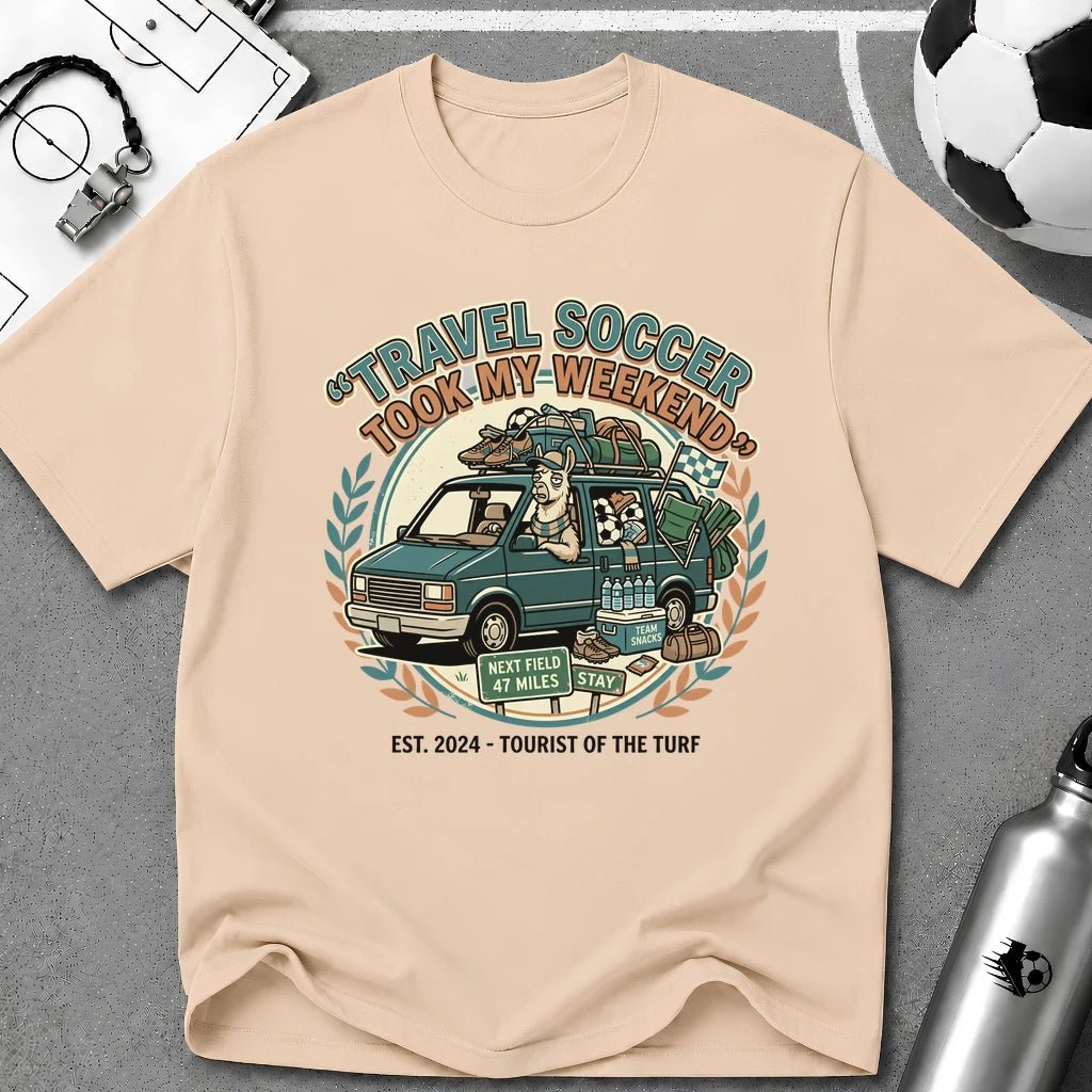 Llama - Travel Soccer Took My Weekend - Funny Soccer Parent T-Shirt - soccer fan t-shirt | GoalRush Studio