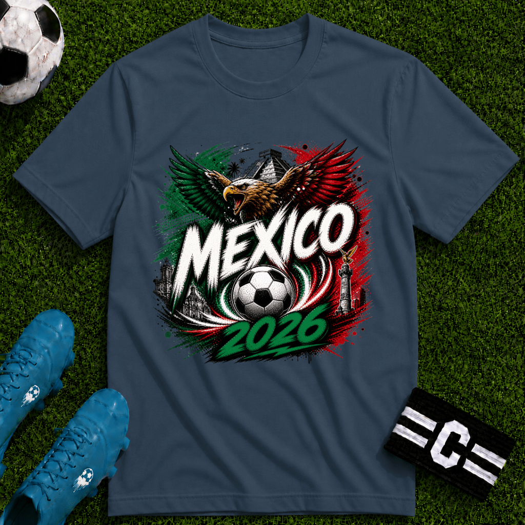 Mexico 2026 World Cup Graphic T-Shirt - soccer fan t-shirt | GoalRush Studio