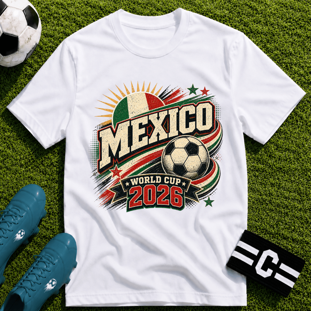 Mexico 2026 World Cup Retro T-Shirt - soccer fan t-shirt | GoalRush Studio
