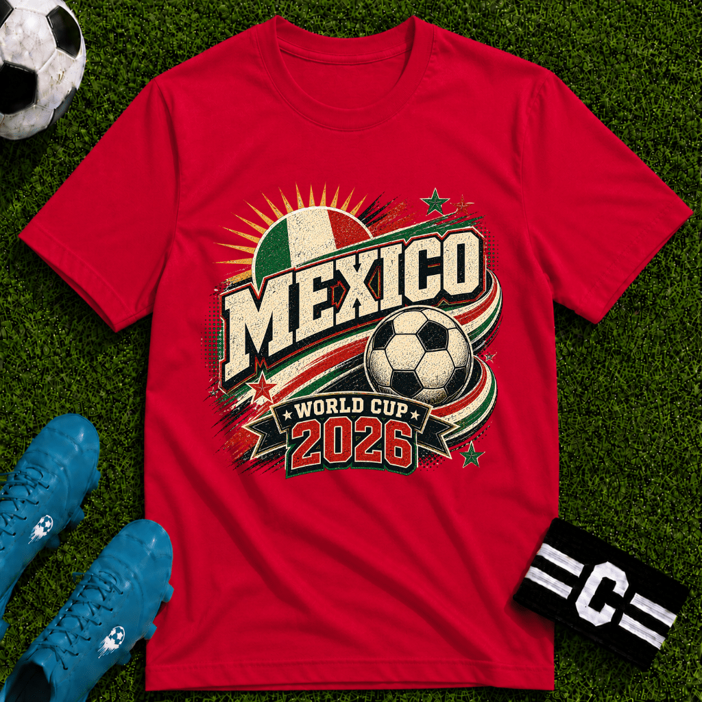 Mexico 2026 World Cup Retro T-Shirt - soccer fan t-shirt | GoalRush Studio