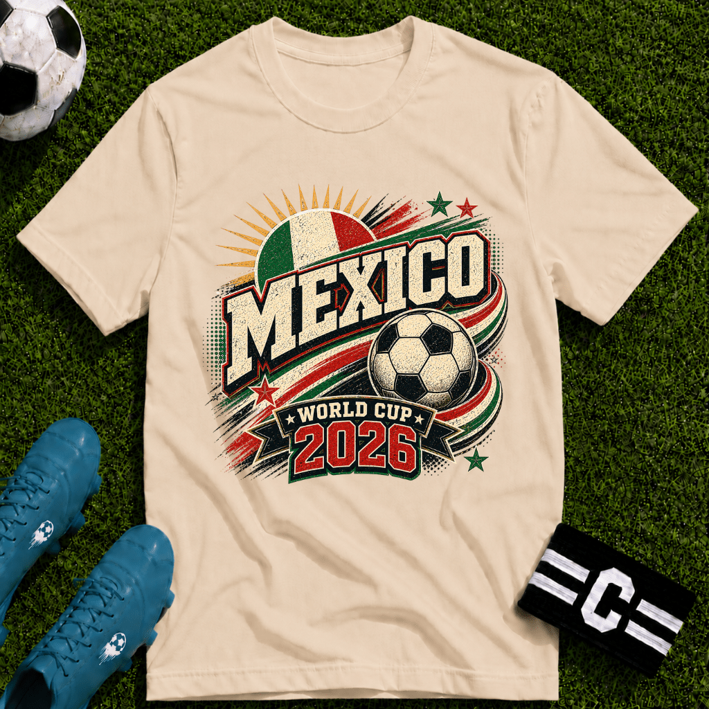 Mexico 2026 World Cup Retro T-Shirt - soccer fan t-shirt | GoalRush Studio