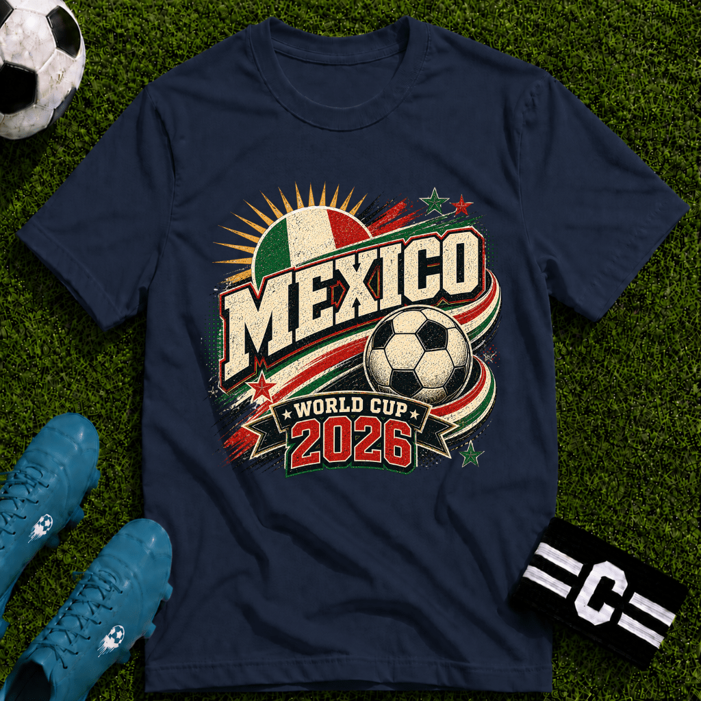 Mexico 2026 World Cup Retro T-Shirt - soccer fan t-shirt | GoalRush Studio