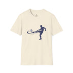 Minimalist Silhouette Strike Soccer Graphic T-Shirt - soccer fan t-shirt | GoalRush Studio