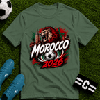 Morocco 2026 World Cup Graphic T-Shirt - soccer fan t-shirt | GoalRush Studio