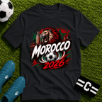 Morocco 2026 World Cup Graphic T-Shirt - soccer fan t-shirt | GoalRush Studio