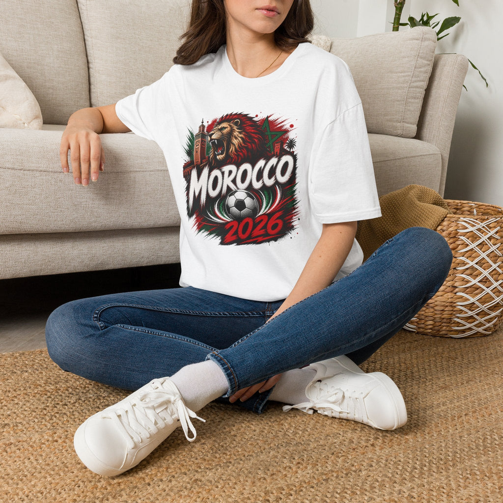 Morocco 2026 World Cup Graphic T-Shirt - soccer fan t-shirt | GoalRush Studio