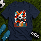My Game Retro Geometric Soccer T-Shirt - soccer fan t-shirt | GoalRush Studio