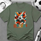 My Game Retro Geometric Soccer T-Shirt - soccer fan t-shirt | GoalRush Studio