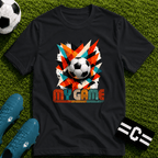 My Game Retro Geometric Soccer T-Shirt - soccer fan t-shirt | GoalRush Studio