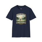 Nature Runner Graphic T-Shirt "Chasing Goals Since Dawn" - soccer fan t-shirt | GoalRush Studio