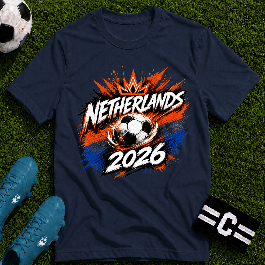 Netherlands 2026 World Cup Graphic T-Shirt - soccer fan t-shirt | GoalRush Studio