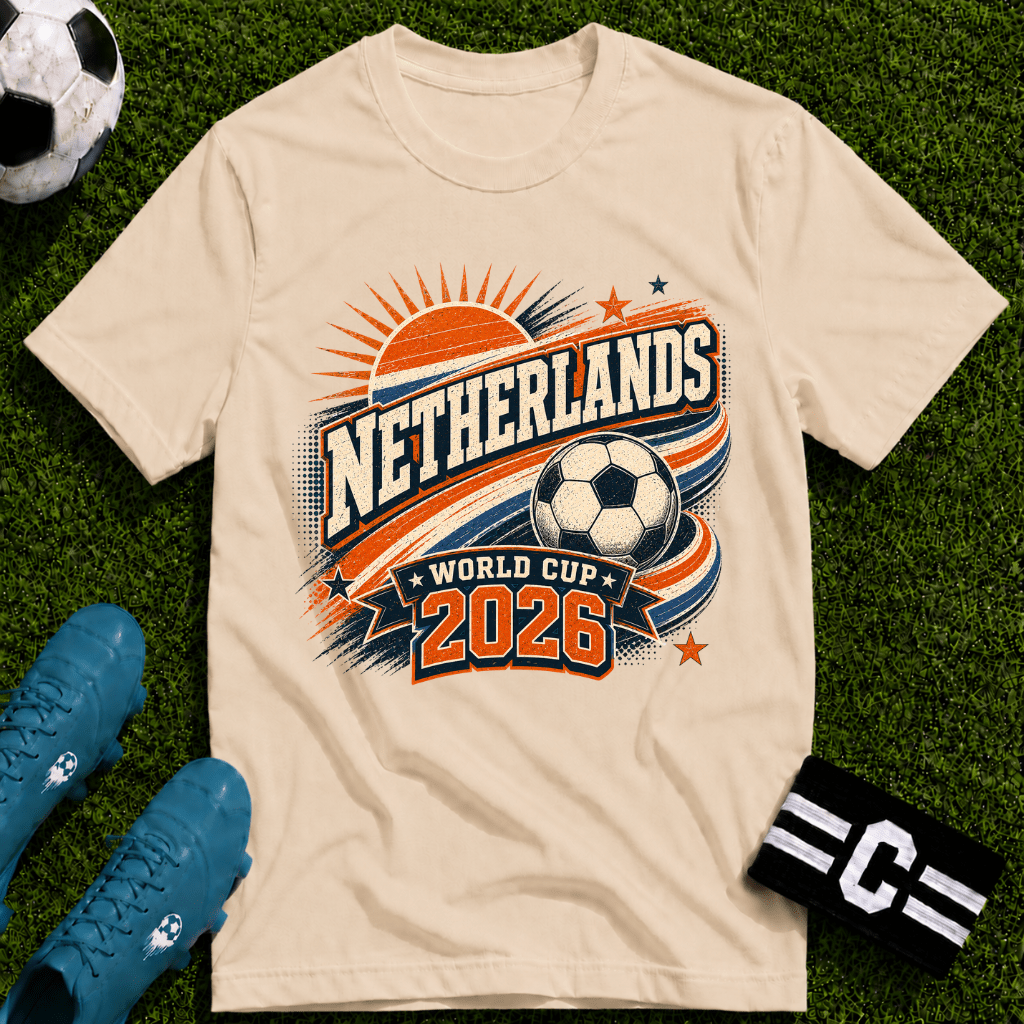 Netherlands 2026 World Cup Retro T-Shirt - soccer fan t-shirt | GoalRush Studio