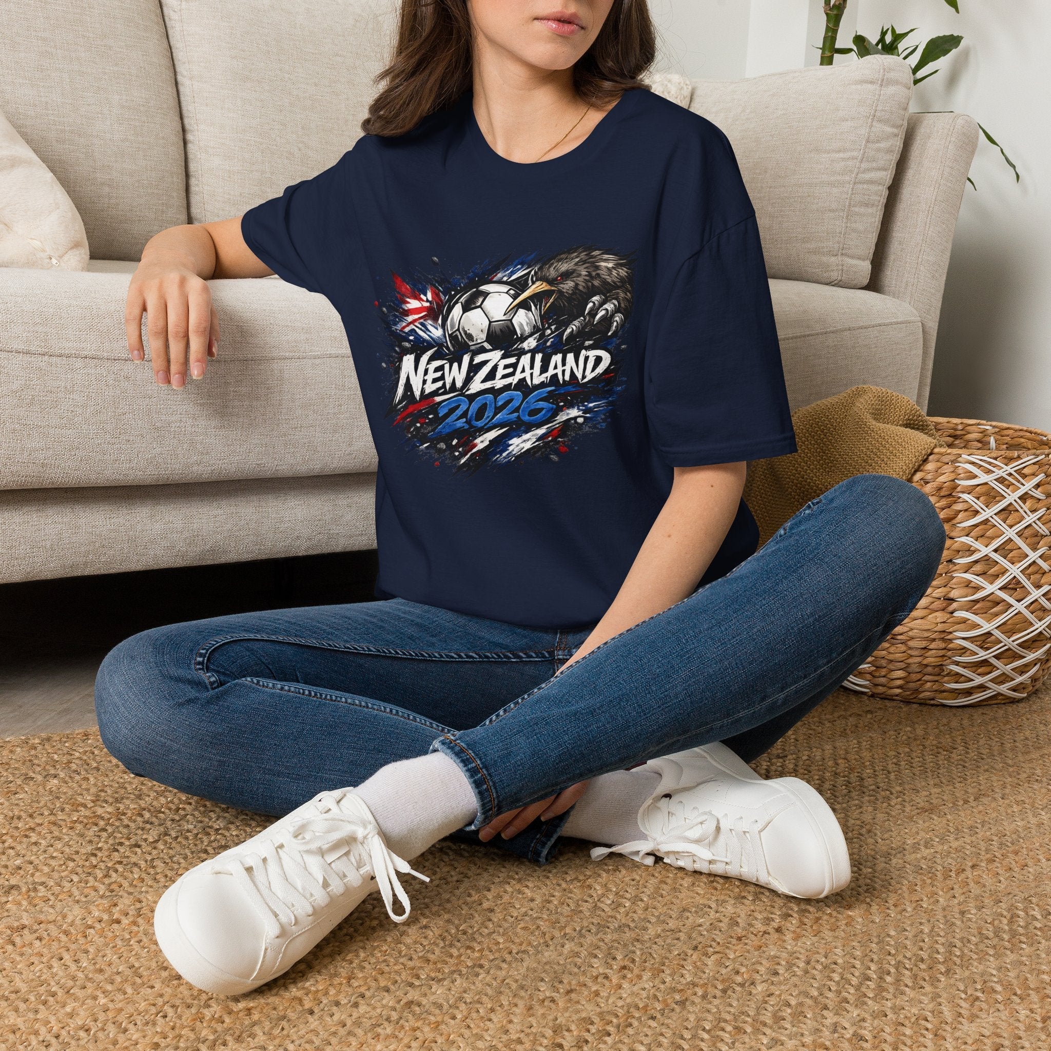 New Zealand 2026 World Cup Graphic T-Shirt - soccer fan t-shirt | GoalRush Studio
