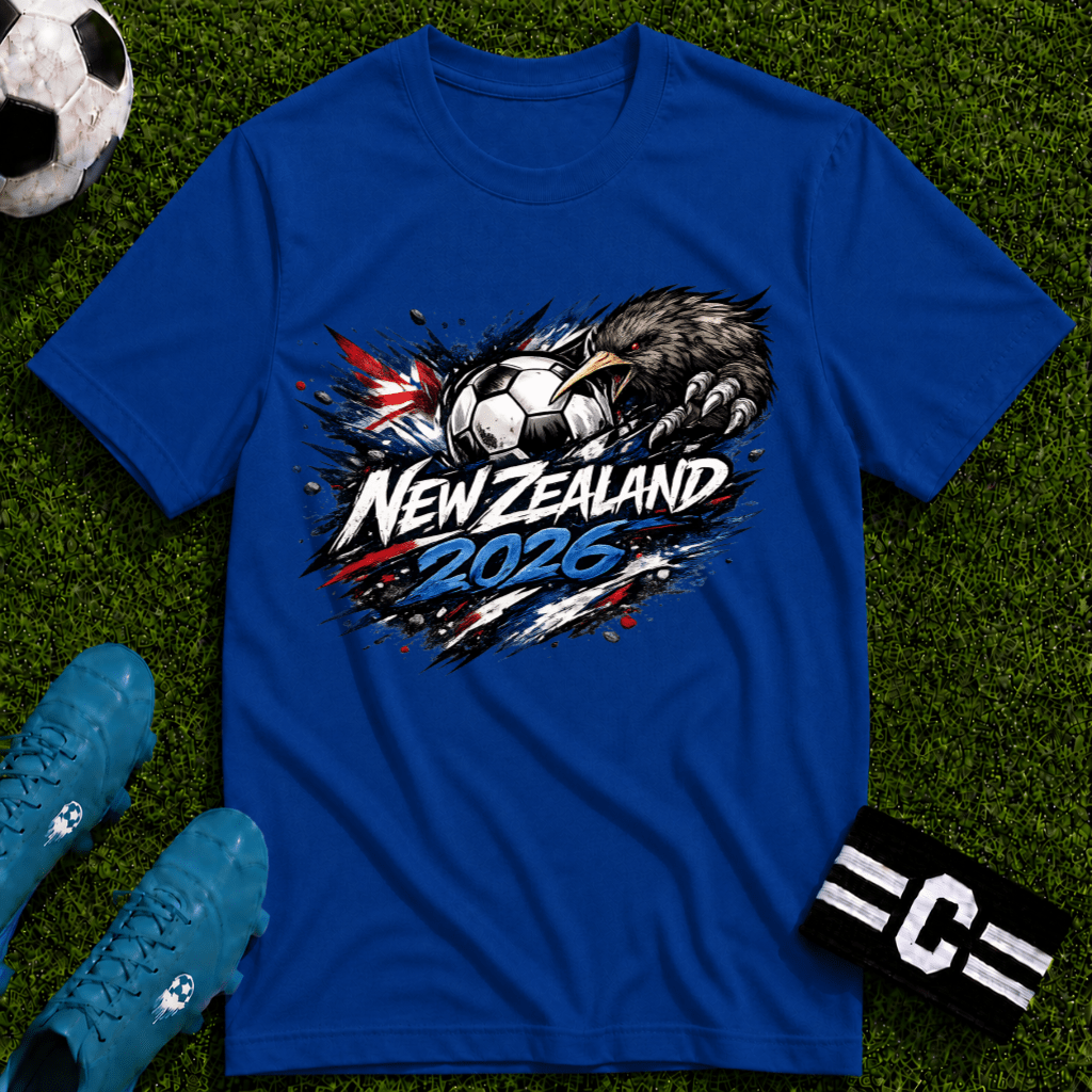 New Zealand 2026 World Cup Graphic T-Shirt - soccer fan t-shirt | GoalRush Studio