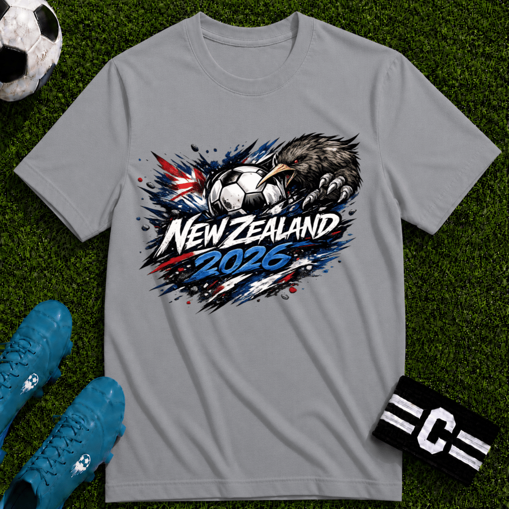 New Zealand 2026 World Cup Graphic T-Shirt - soccer fan t-shirt | GoalRush Studio