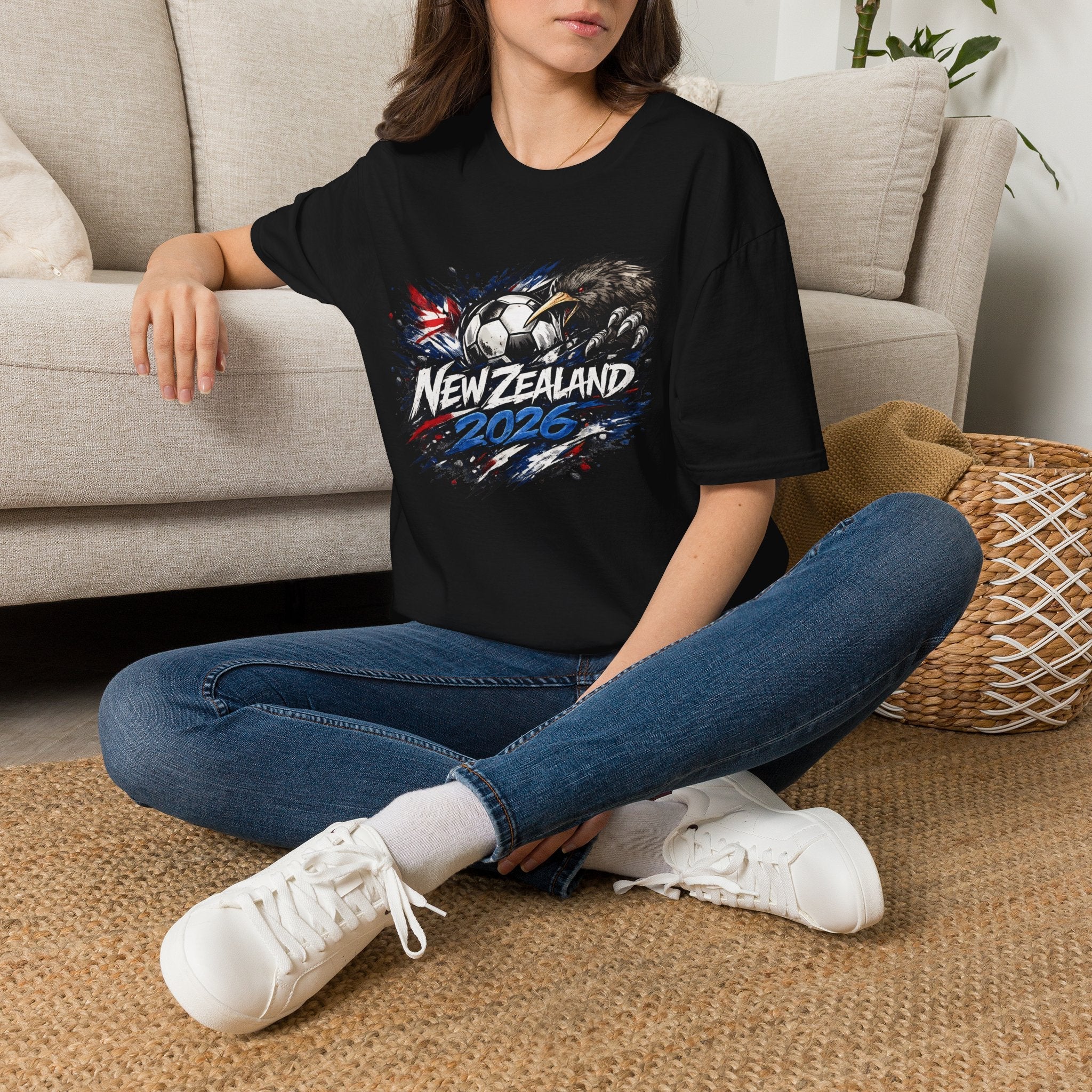 New Zealand 2026 World Cup Graphic T-Shirt - soccer fan t-shirt | GoalRush Studio