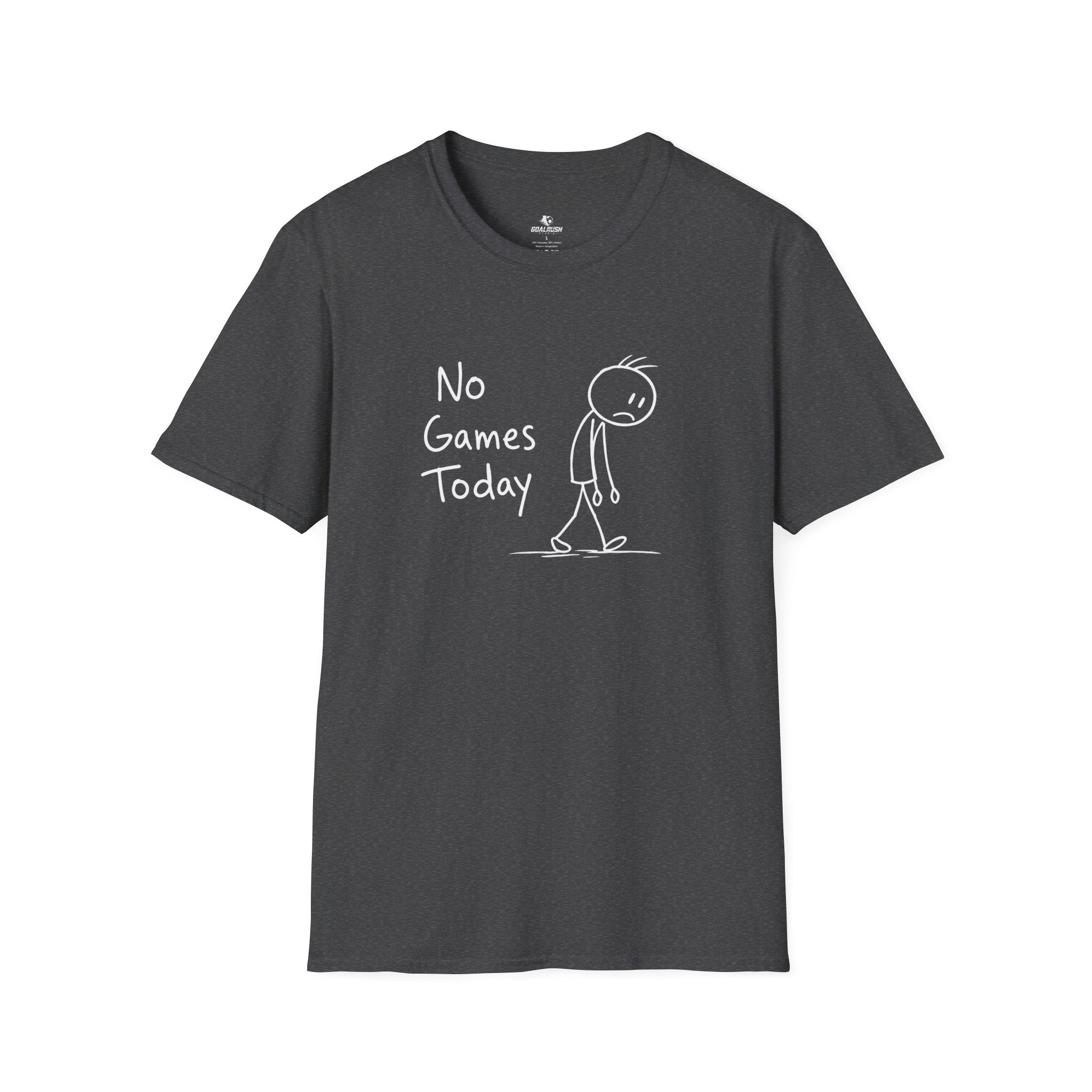 No Games Today Funny Soccer T-Shirt - soccer fan t-shirt | GoalRush Studio