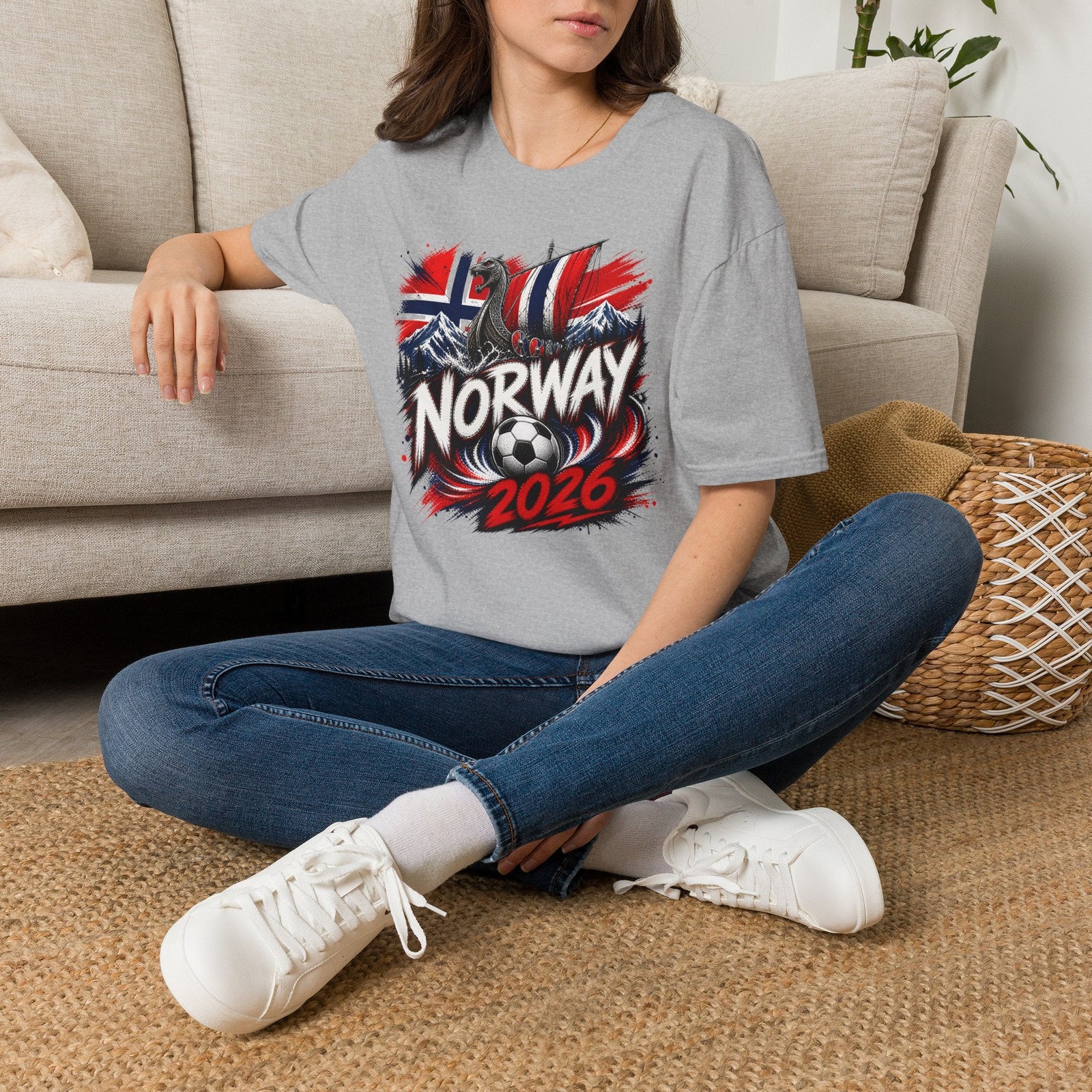 Norway 2026 World Cup Graphic T-Shirt - soccer fan t-shirt | GoalRush Studio
