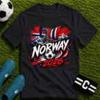Norway 2026 World Cup Graphic T-Shirt - soccer fan t-shirt | GoalRush Studio
