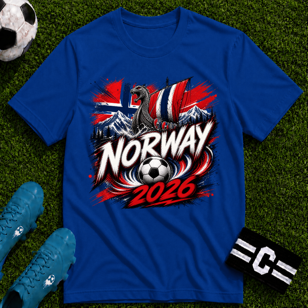 Norway 2026 World Cup Graphic T-Shirt - soccer fan t-shirt | GoalRush Studio