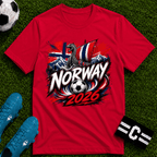 Norway 2026 World Cup Graphic T-Shirt - soccer fan t-shirt | GoalRush Studio